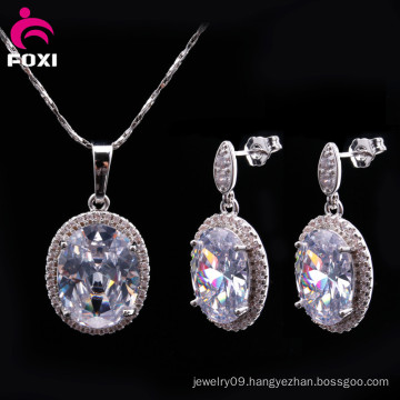 Hot Sale Round Stone Design Fashion Cubic Zircon Jewelry Sets